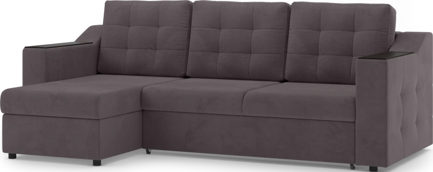 Диван угловой Невада, модель 020, комплектация 2, Omega 24 (коричневый)