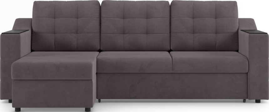 Диван угловой Невада, модель 020, комплектация 2, Omega 24 (коричневый)