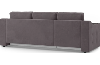 Диван угловой Невада, модель 020, комплектация 2, Omega 24 (коричневый)