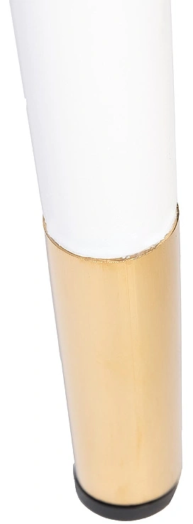 Стул 30C-DX-2100, мягкий, экокожа, бежевый / серый / белые ножки