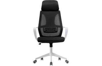 Офисное кресло Golem, с подголовником, black / white