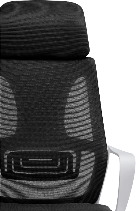 Офисное кресло Golem, с подголовником, black / white