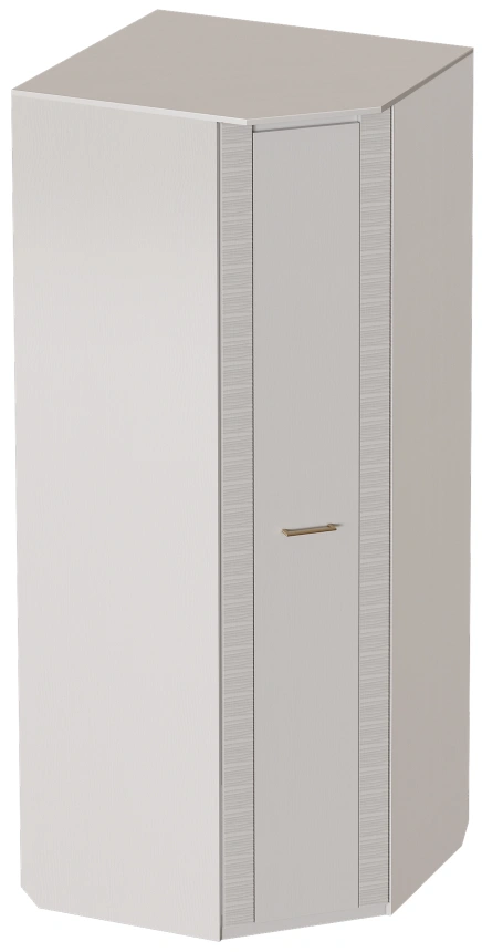 Шкаф угловой Элана, 90x90x218.5, распашной для одежды, персидский жемчуг