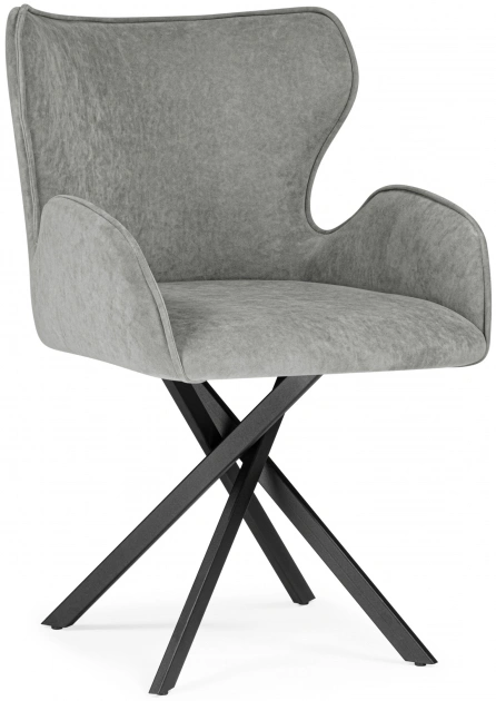 Стул Карлайл, мягкий, поворотный, антрацитовый brendy stone 28 / черный