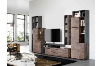 Модульная гостиная Глазго 1, металл бруклин / таксония