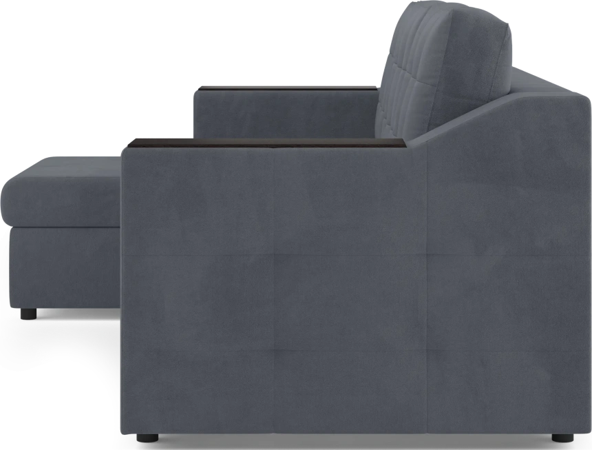 Диван угловой Невада, модель 020, комплектация 2, Omega 32 (темно-серый)