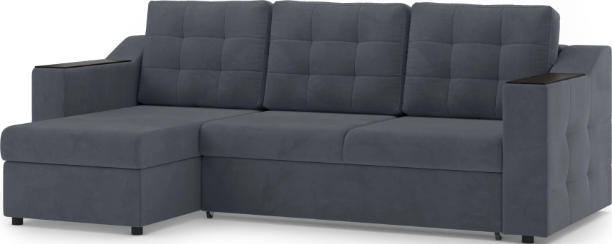 Диван угловой Невада, модель 020, комплектация 2, Omega 32 (темно-серый)