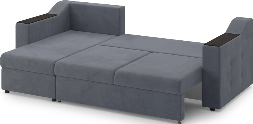 Диван угловой Невада, модель 020, комплектация 2, Omega 32 (темно-серый)