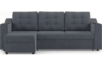 Диван угловой Невада, модель 020, комплектация 2, Omega 32 (темно-серый)