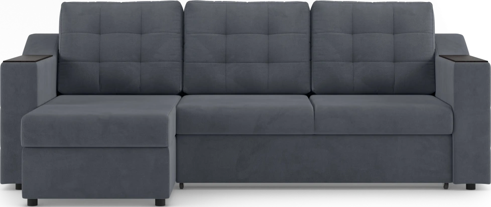 Диван угловой Невада, модель 020, комплектация 2, Omega 32 (темно-серый)