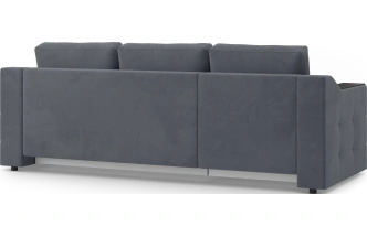 Диван угловой Невада, модель 020, комплектация 2, Omega 32 (темно-серый)