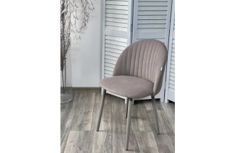 Стул Бари, мягкий, Marseille-16 капучино, велюр, латте каркас