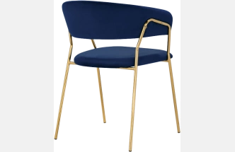Стул Kamelia 1, dark blue / gold