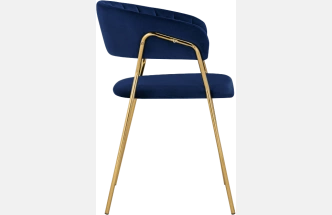 Стул Kamelia 1, dark blue / gold