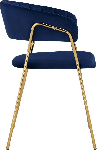 Стул Kamelia 1, dark blue / gold
