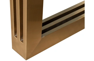 Обеденный стол 30F-14780, МДФ, белый / золото