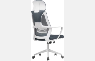 Офисное кресло Golem, с подголовником, dark gray / white