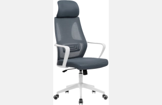 Офисное кресло Golem, с подголовником, dark gray / white