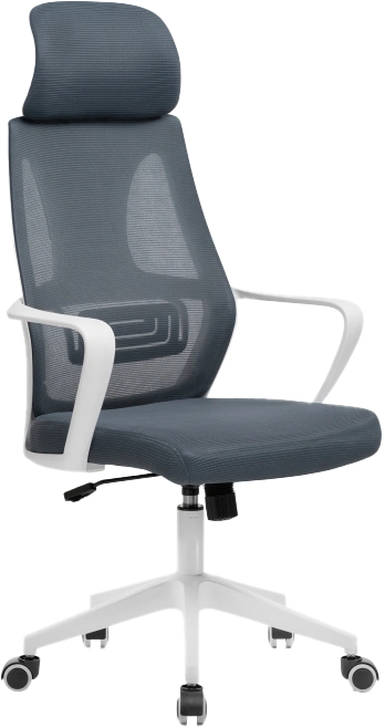 Офисное кресло Golem, с подголовником, dark gray / white