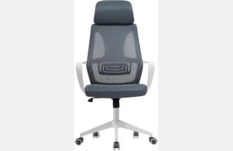 Офисное кресло Golem, с подголовником, dark gray / white