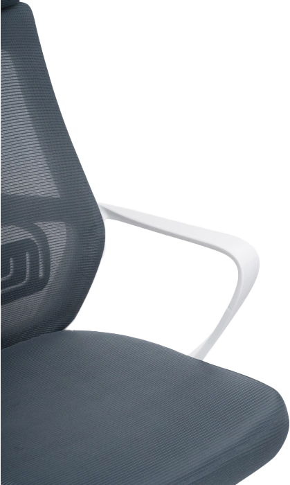 Офисное кресло Golem, с подголовником, dark gray / white