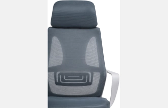 Офисное кресло Golem, с подголовником, dark gray / white