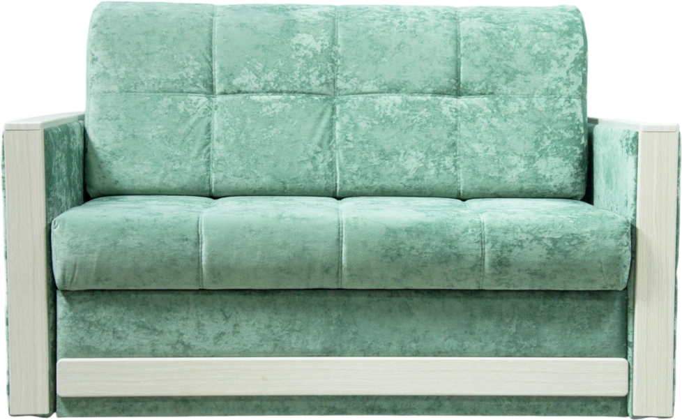 Диван прямой малый Адель 2, ткань Лаки 21, Рамух белый