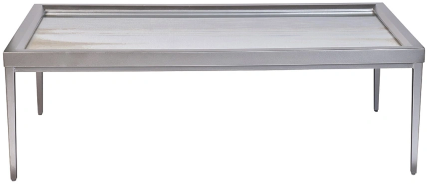 Журнальный стол Mirage, 76x142x46, МДФ, хром