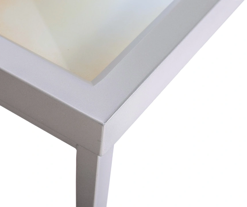 Журнальный стол Mirage, 76x142x46, МДФ, хром