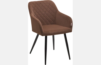 Стул Brandy, мягкий, 505-11 Кофе, велюр "беспальчиковый", черный каркас