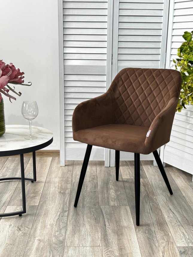 Стул Brandy, мягкий, 505-11 Кофе, велюр 