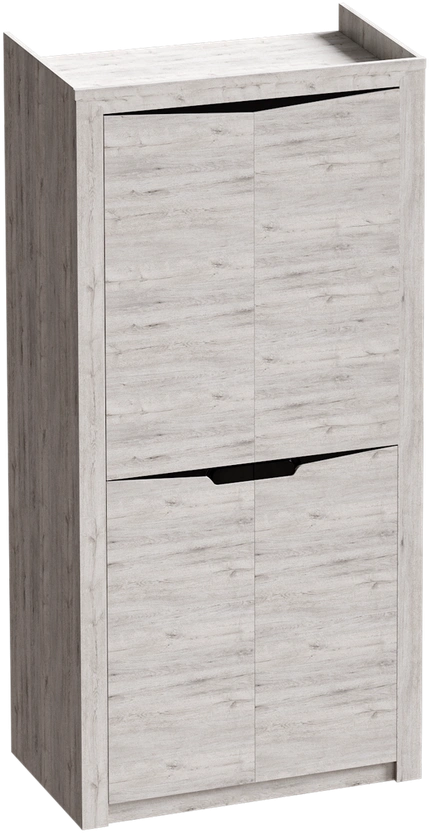 Шкаф двухдверный Соренто, распашной для одежды, дуб бонифаций