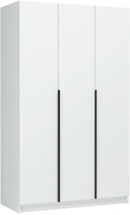 Шкаф трехдверный Широн, распашной для одежды, белый / белый