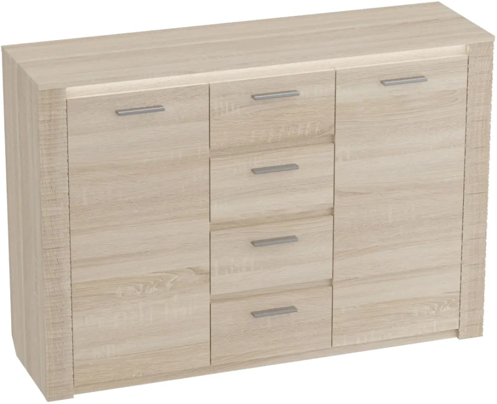 Комод 1395 Элана, большой, дуб сонома