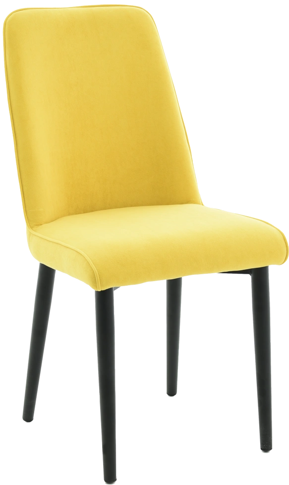 Стул Дейзи, мягкий, вивальди 15, велюр, каркас черный