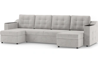 Диван П-образный Невада, модель 020, комплектация 4, Omega 01 (бежевый)