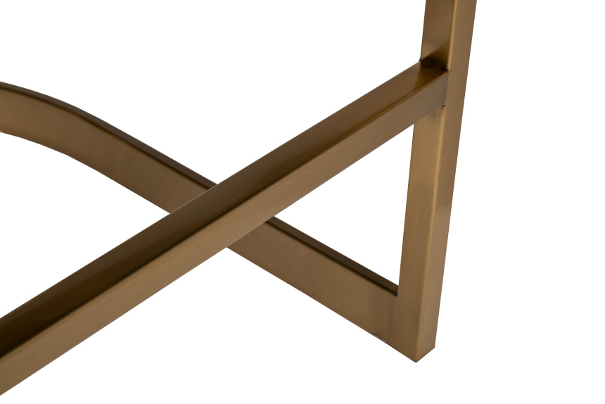 Барный стул GY-08216, букле, бежевый / матовое золото