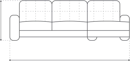 Диван угловой София 2 с кресельной частью, ткань MONAKO-A 06, MONAKO-A 14, с задней тканью